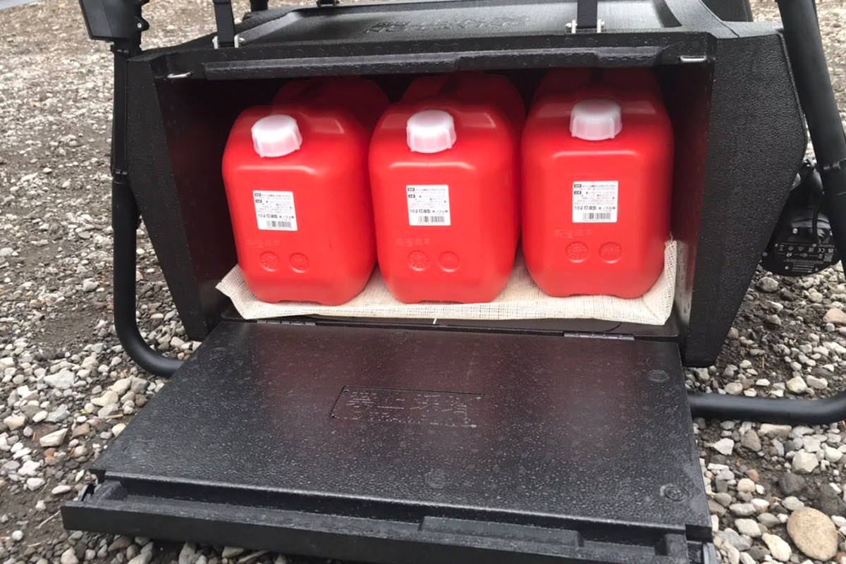 燃料（ガソリン・軽油・灯油）の運搬例